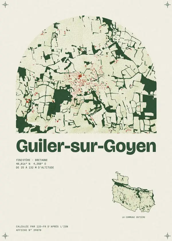 Affiche de Guiler-sur-Goyen, calculée par 123-fr d'après l'IGN