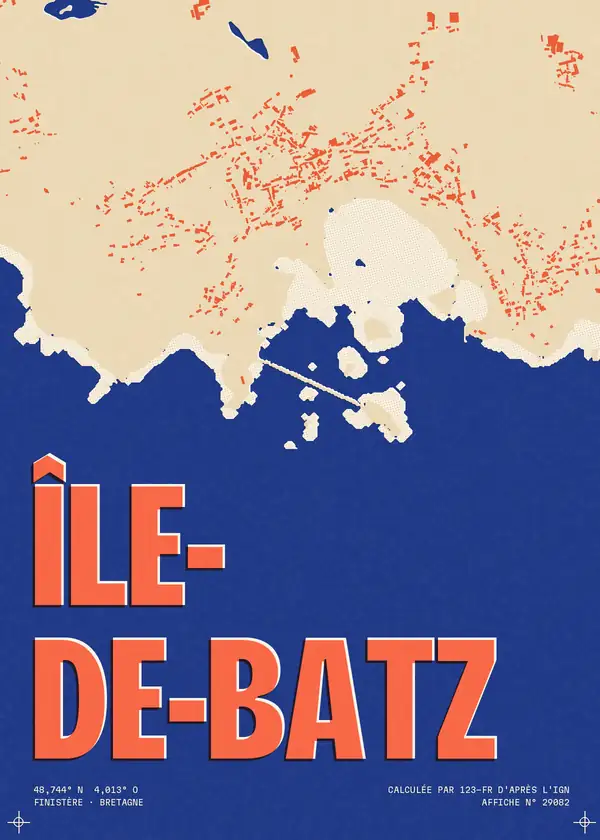 Affiche de Île-de-Batz, calculée par 123-fr d'après l'IGN