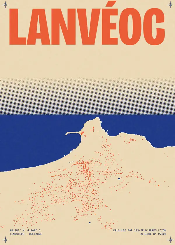 Affiche de Lanvéoc, calculée par 123-fr d'après l'IGN