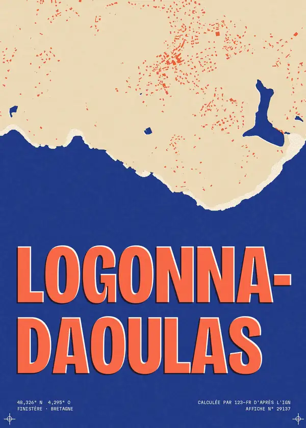 Affiche de Logonna-Daoulas, calculée par 123-fr d'après l'IGN