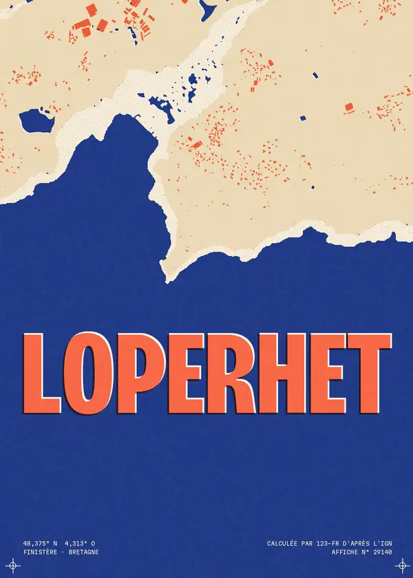 Affiche de Loperhet, calculée par 123-fr d'après l'IGN