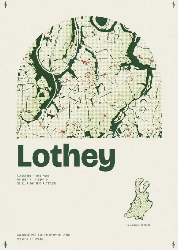 Affiche de Lothey, calculée par 123-fr d'après l'IGN