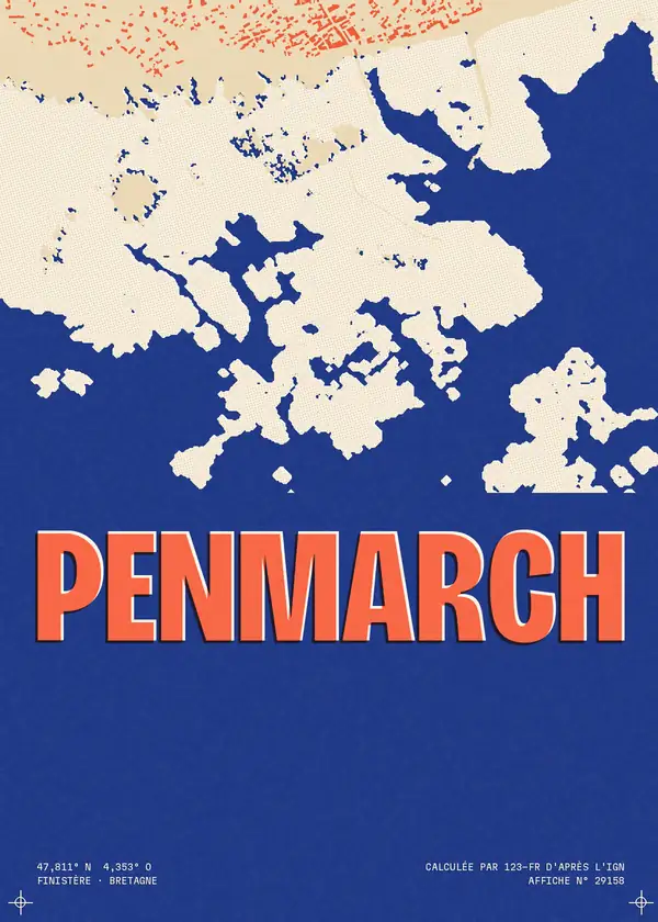 Affiche de Penmarch, calculée par 123-fr d'après l'IGN