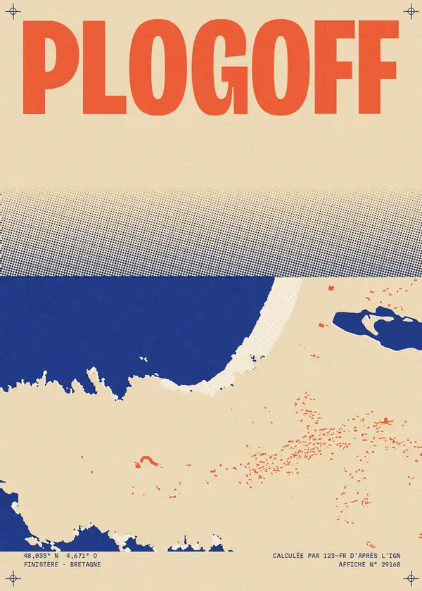 Affiche de Plogoff, calculée par 123-fr d'après l'IGN