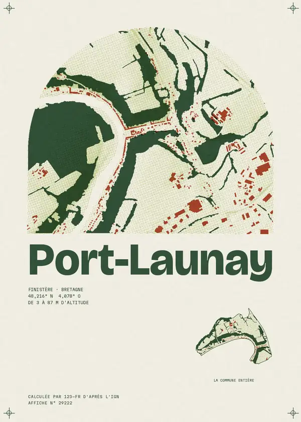 Affiche de Port-Launay, calculée par 123-fr d'après l'IGN