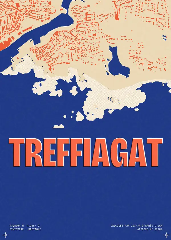 Affiche de Treffiagat, calculée par 123-fr d'après l'IGN