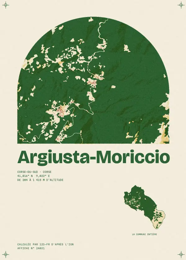 Affiche de Argiusta-Moriccio, calculée par 123-fr d'après l'IGN