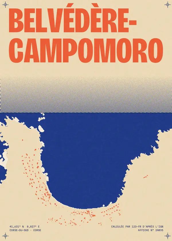 Affiche de Belvédère-Campomoro, calculée par 123-fr d'après l'IGN