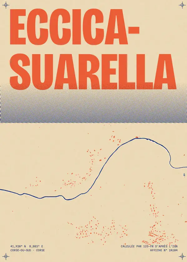 Affiche de Eccica-Suarella, calculée par 123-fr d'après l'IGN