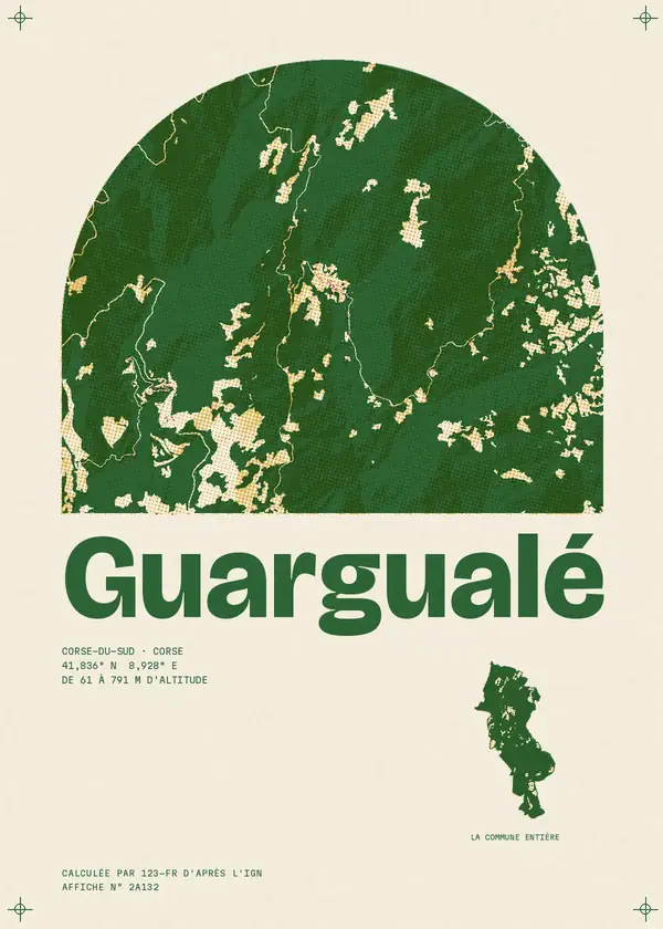 Affiche de Guargualé, calculée par 123-fr d'après l'IGN