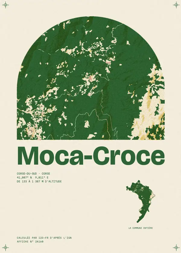 Affiche de Moca-Croce, calculée par 123-fr d'après l'IGN