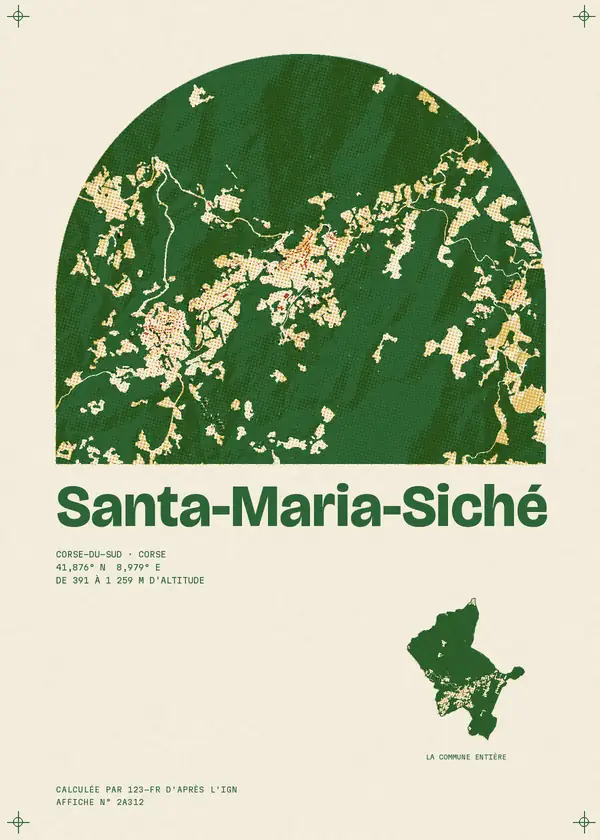 Affiche de Santa-Maria-Siché, calculée par 123-fr d'après l'IGN