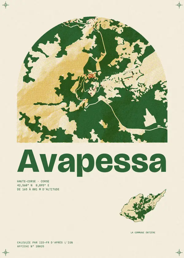 Affiche de Avapessa, calculée par 123-fr d'après l'IGN