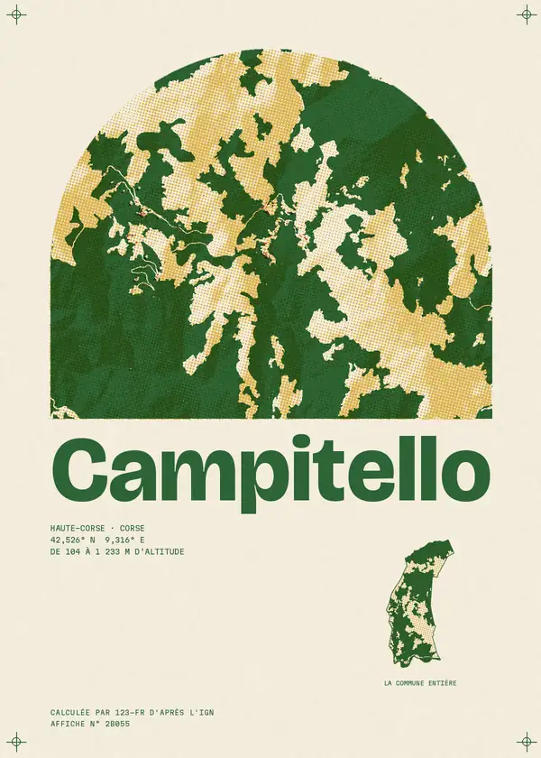 Affiche de Campitello, calculée par 123-fr d'après l'IGN