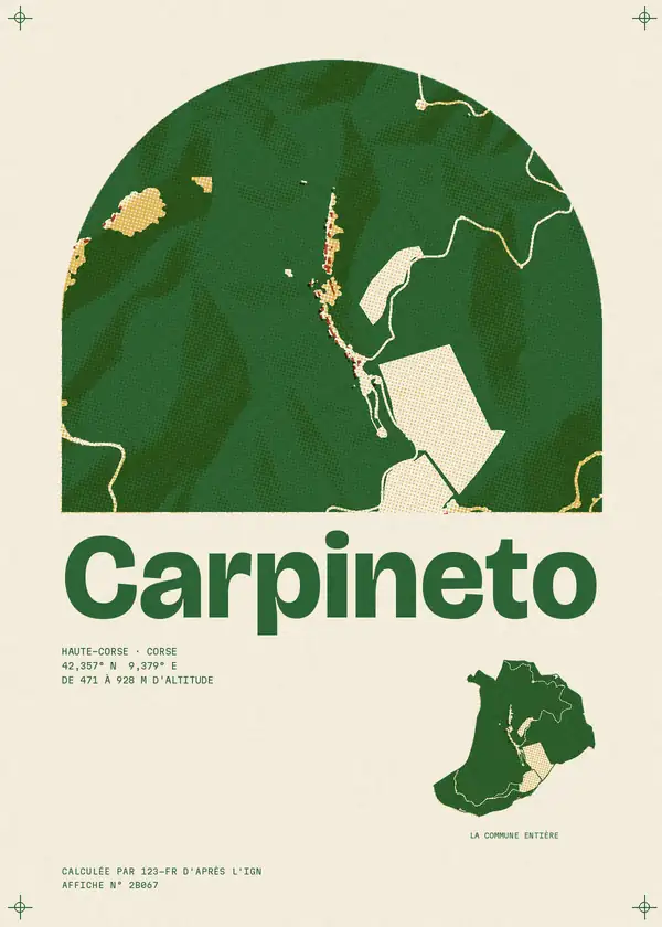 Affiche de Carpineto, calculée par 123-fr d'après l'IGN