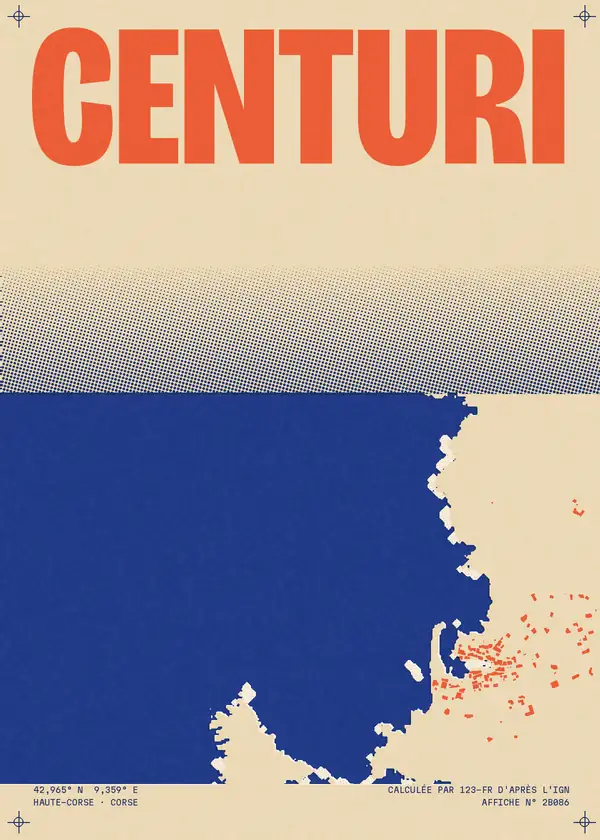 Affiche de Centuri, calculée par 123-fr d'après l'IGN