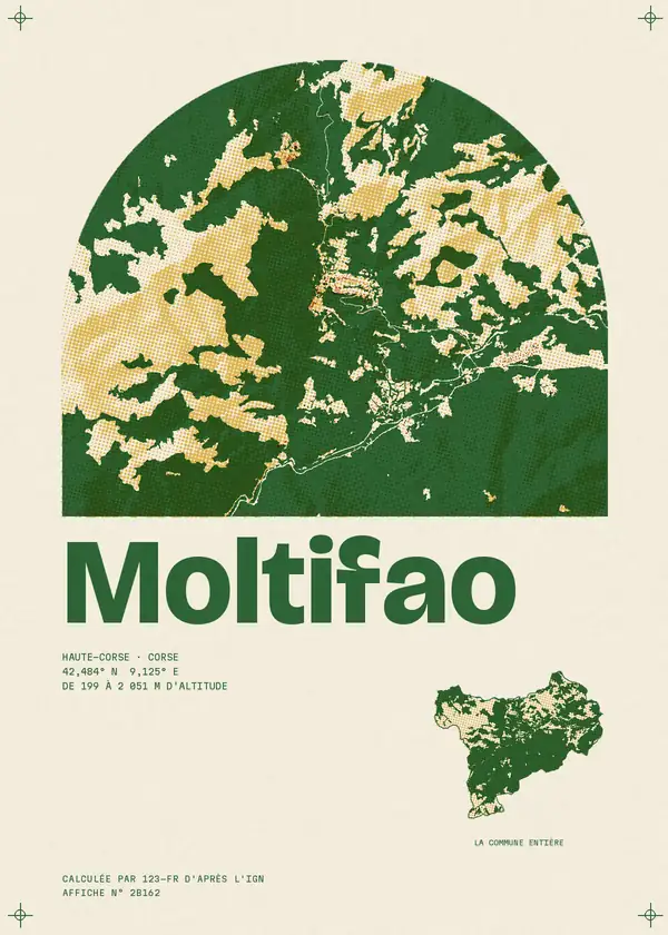 Affiche de Moltifao, calculée par 123-fr d'après l'IGN