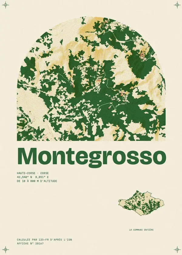 Affiche de Montegrosso, calculée par 123-fr d'après l'IGN