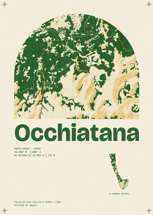 Affiche de Occhiatana, calculée par 123-fr d'après l'IGN