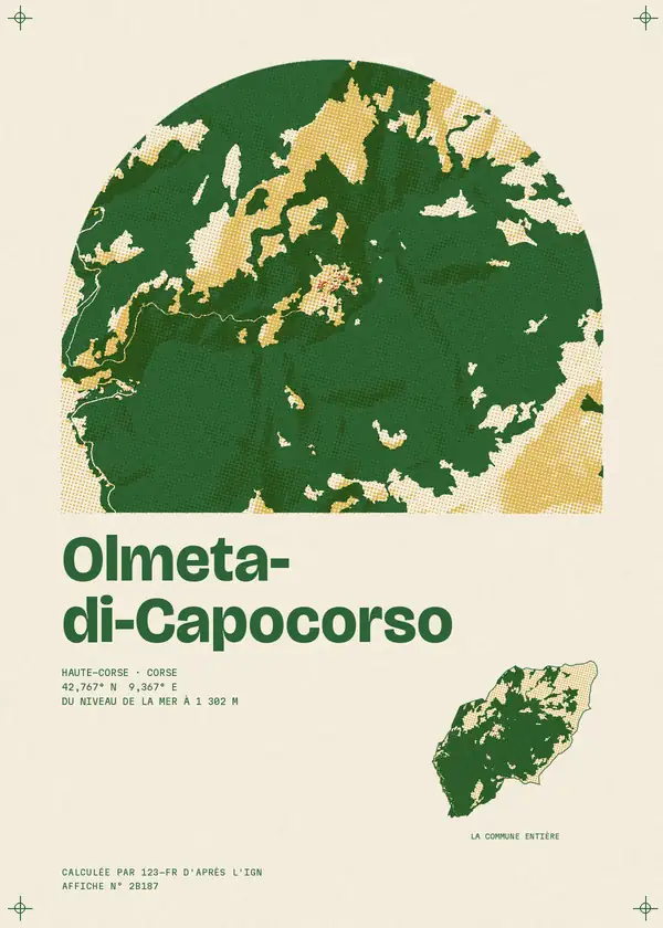 Affiche de Olmeta-di-Capocorso, calculée par 123-fr d'après l'IGN