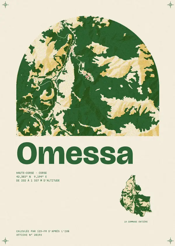 Affiche de Omessa, calculée par 123-fr d'après l'IGN