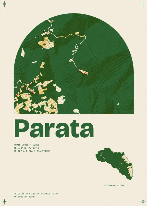 Affiche de Parata, calculée par 123-fr d'après l'IGN