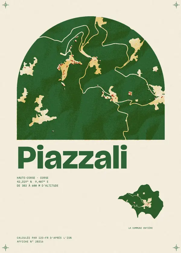 Affiche de Piazzali, calculée par 123-fr d'après l'IGN