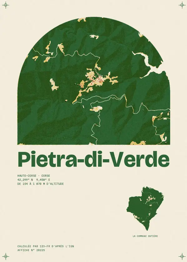 Affiche de Pietra-di-Verde, calculée par 123-fr d'après l'IGN