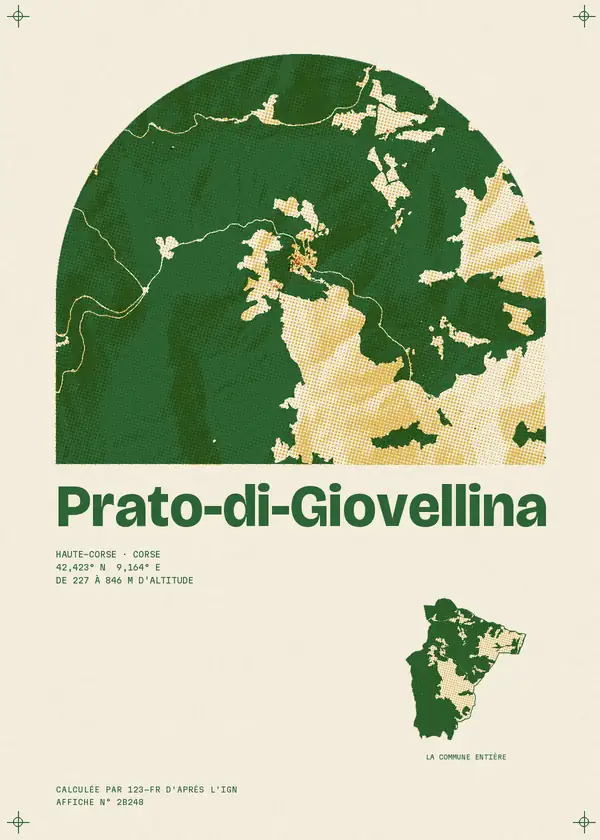 Affiche de Prato-di-Giovellina, calculée par 123-fr d'après l'IGN