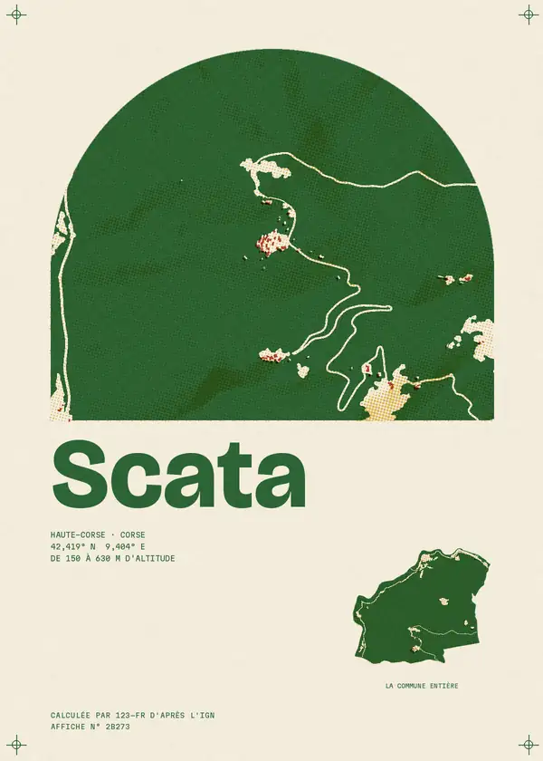 Affiche de Scata, calculée par 123-fr d'après l'IGN