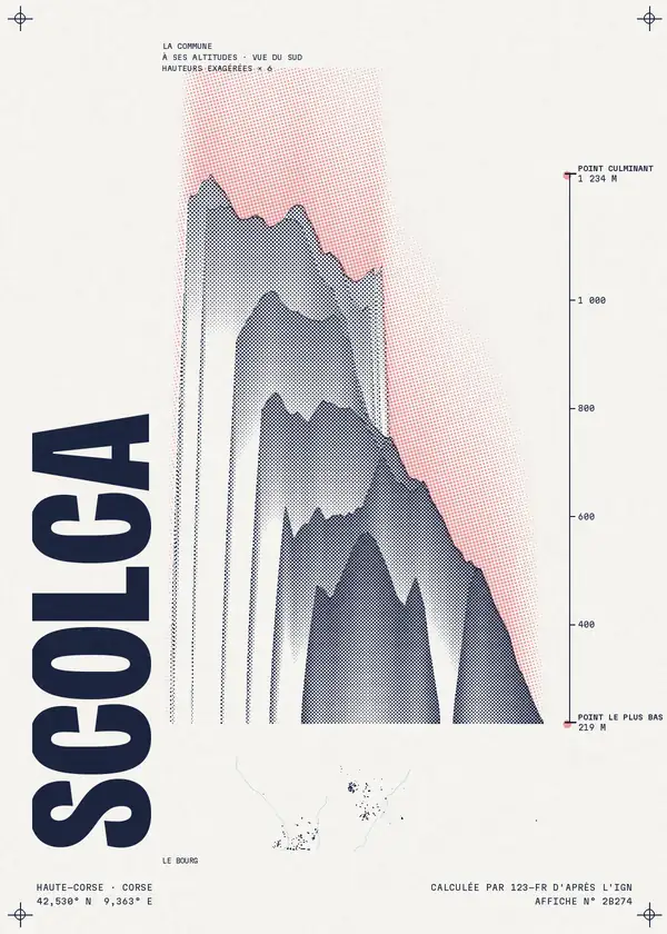Affiche de Scolca, calculée par 123-fr d'après l'IGN