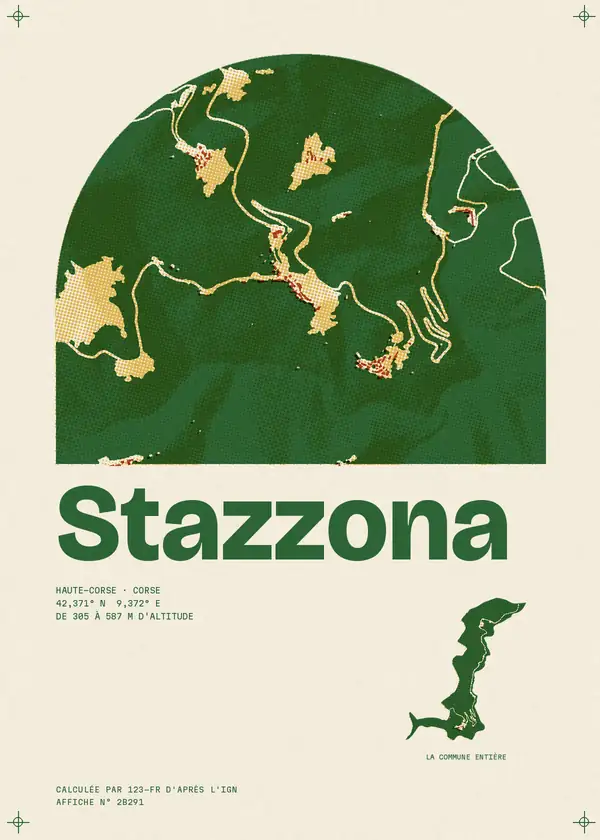 Affiche de Stazzona, calculée par 123-fr d'après l'IGN