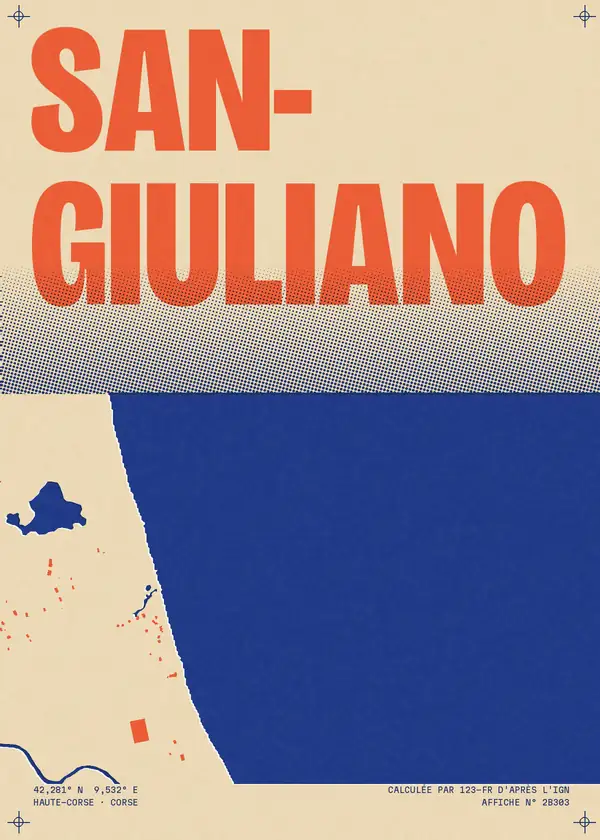 Affiche de San-Giuliano, calculée par 123-fr d'après l'IGN