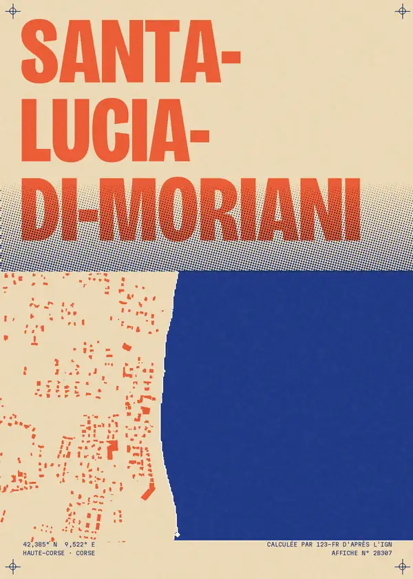 Affiche de Santa-Lucia-di-Moriani, calculée par 123-fr d'après l'IGN