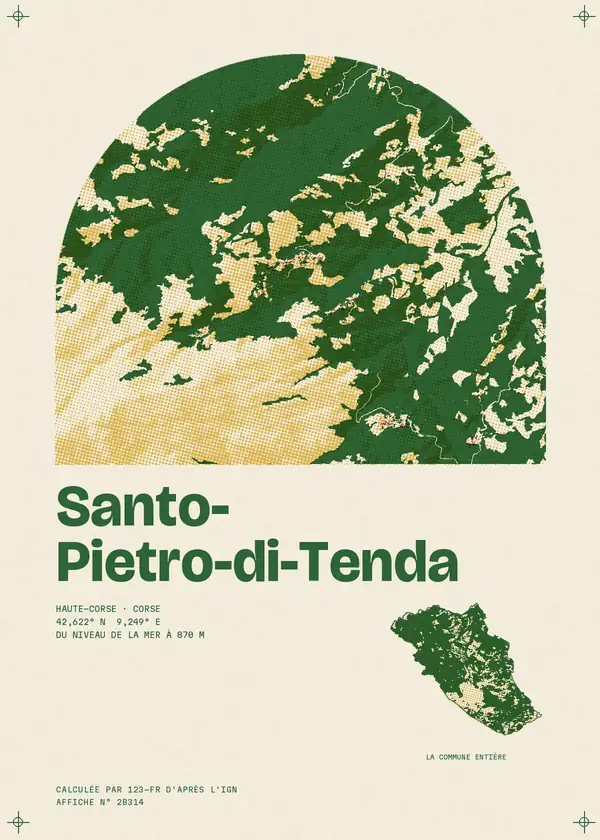 Affiche de Santo-Pietro-di-Tenda, calculée par 123-fr d'après l'IGN