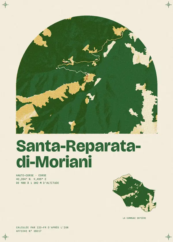 Affiche de Santa-Reparata-di-Moriani, calculée par 123-fr d'après l'IGN