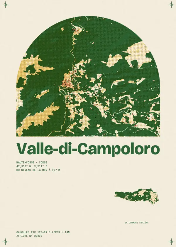 Affiche de Valle-di-Campoloro, calculée par 123-fr d'après l'IGN