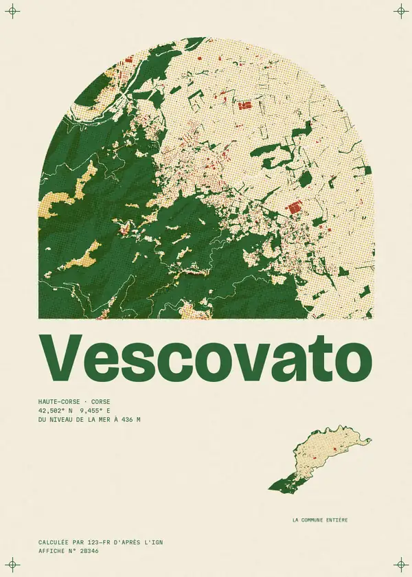 Affiche de Vescovato, calculée par 123-fr d'après l'IGN