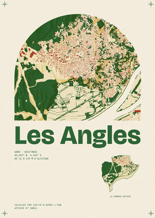 Affiche de Les Angles, calculée par 123-fr d'après l'IGN