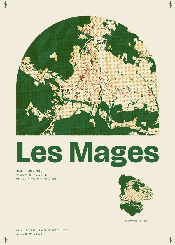 Affiche de Les Mages, calculée par 123-fr d'après l'IGN