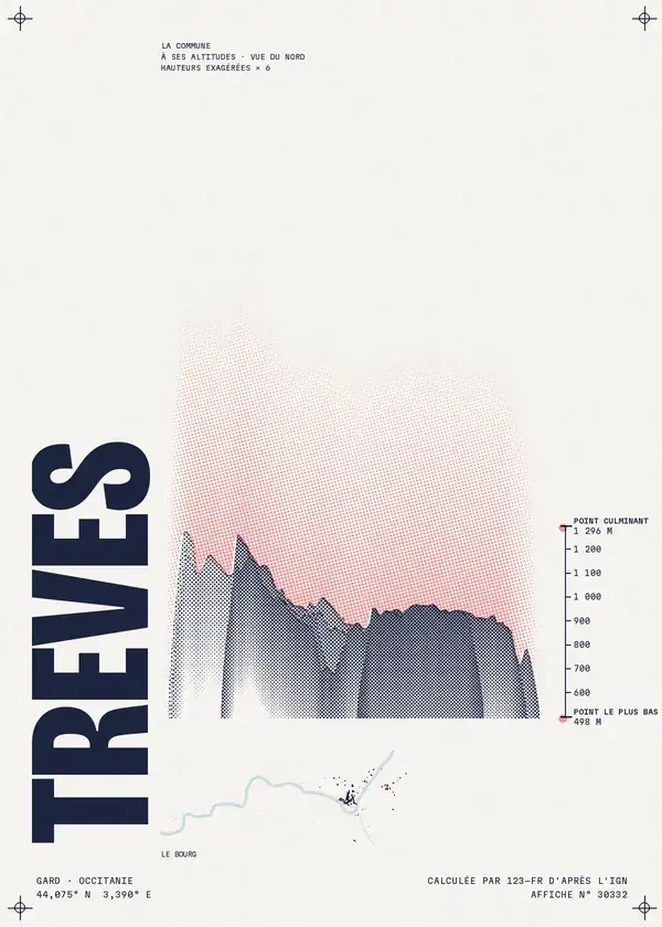 Affiche de Trèves, calculée par 123-fr d'après l'IGN