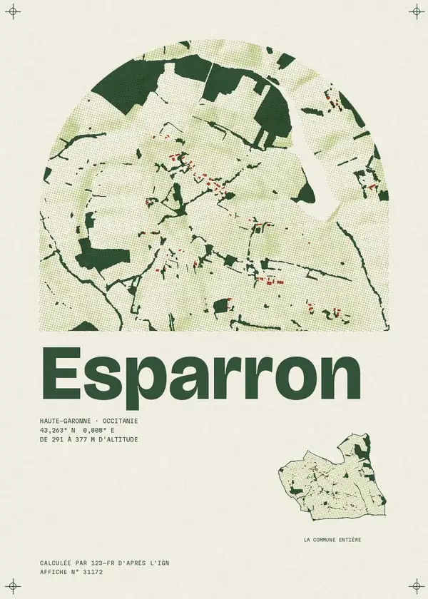 Affiche de Esparron, calculée par 123-fr d'après l'IGN