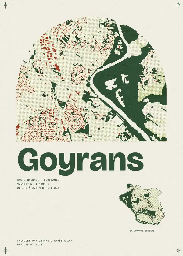 Affiche de Goyrans, calculée par 123-fr d'après l'IGN