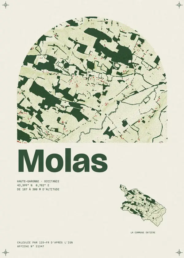 Affiche de Molas, calculée par 123-fr d'après l'IGN