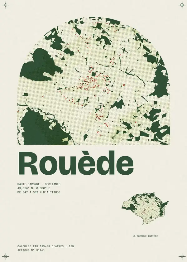 Affiche de Rouède, calculée par 123-fr d'après l'IGN