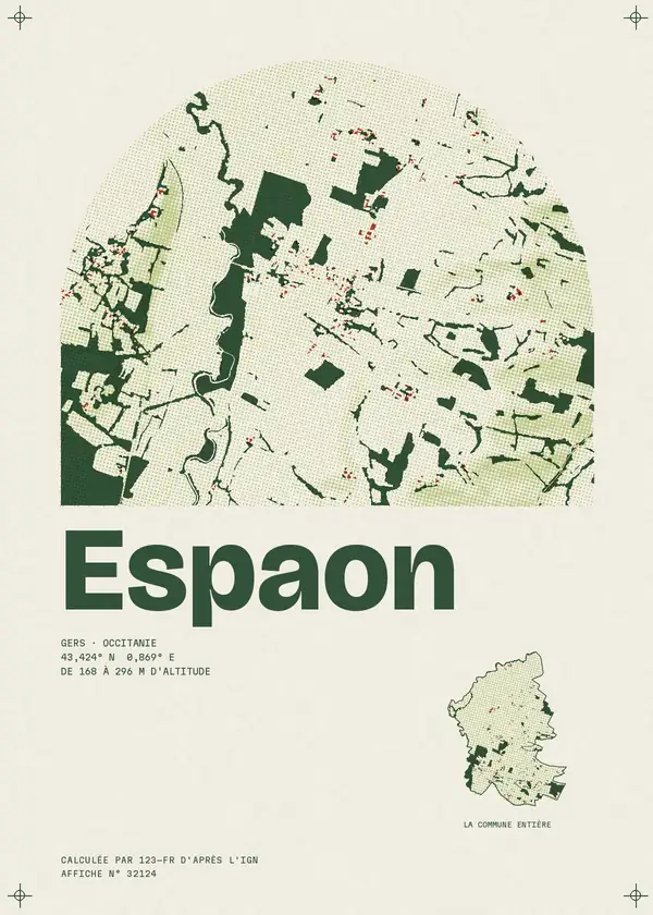 Affiche de Espaon, calculée par 123-fr d'après l'IGN