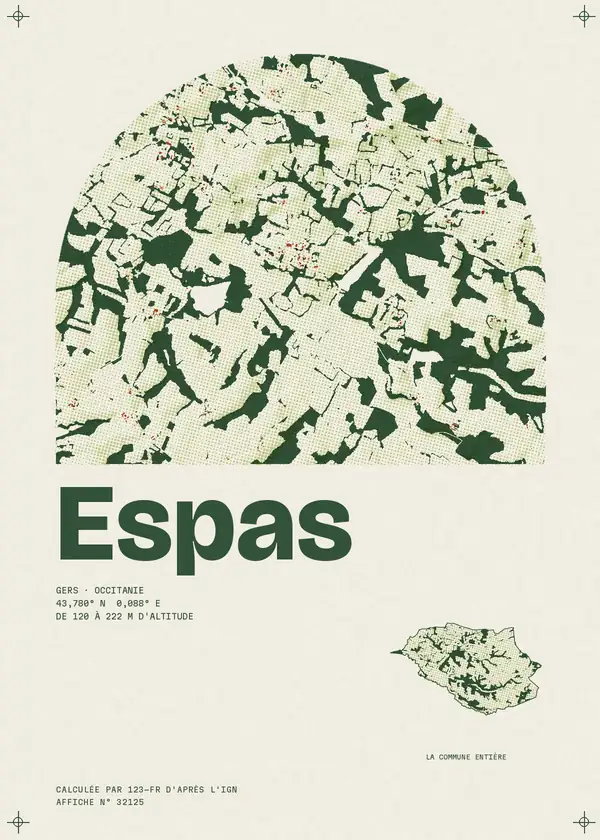 Affiche de Espas, calculée par 123-fr d'après l'IGN