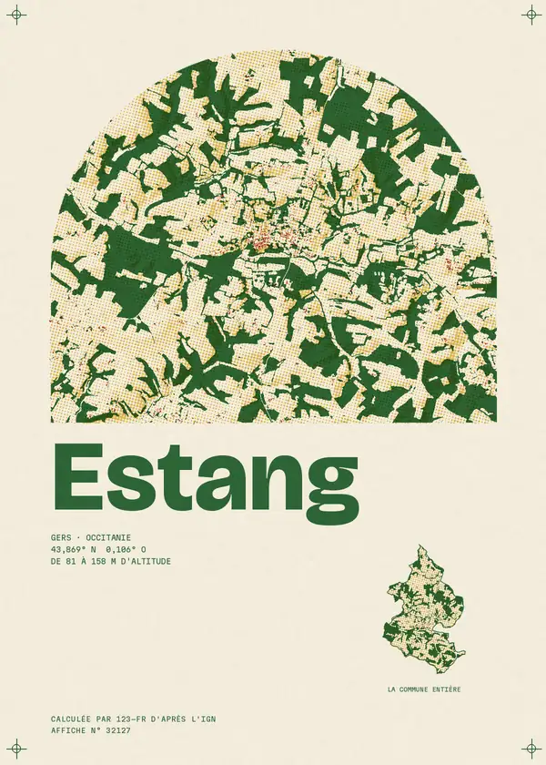 Affiche de Estang, calculée par 123-fr d'après l'IGN