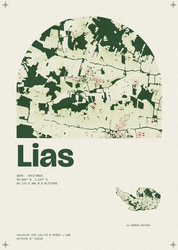 Affiche de Lias, calculée par 123-fr d'après l'IGN
