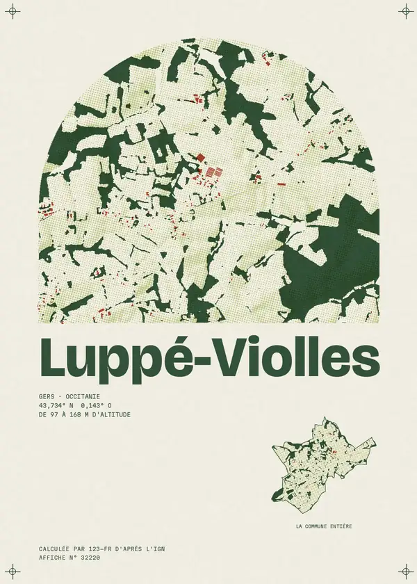 Affiche de Luppé-Violles, calculée par 123-fr d'après l'IGN